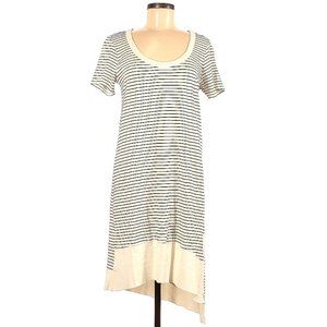 Left of Center Striped Open Back Casual Dress Tunic Size M